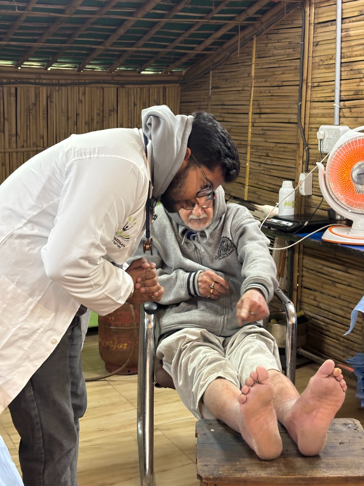 Vibrant crimson rose in a dew-dropped garden at sunrise with soft golden light filtering through petals