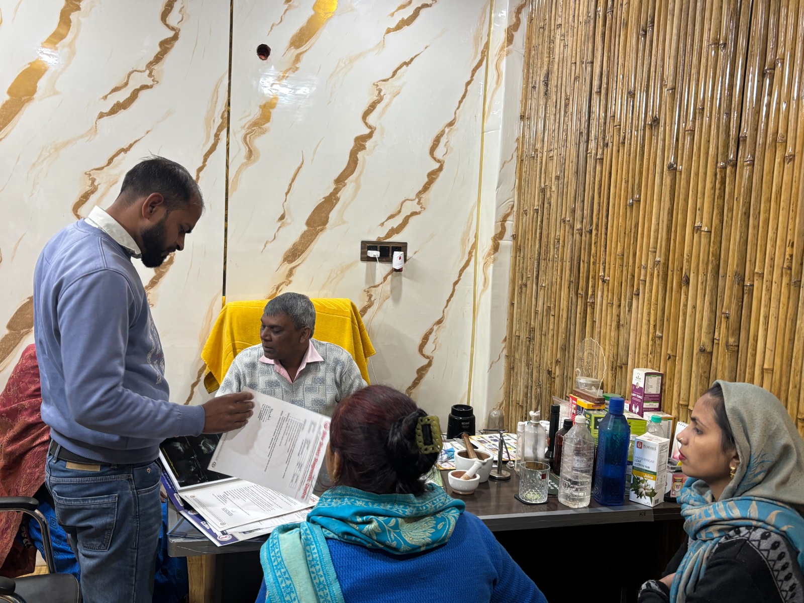 Vibrant crimson rose in a dew-dropped garden at sunrise with soft golden light filtering through petals