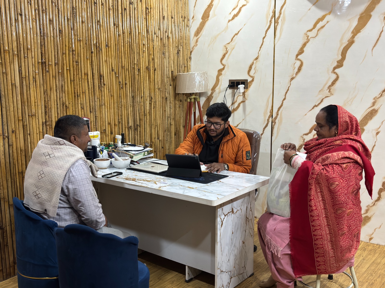 Vibrant crimson rose in a dew-dropped garden at sunrise with soft golden light filtering through petals